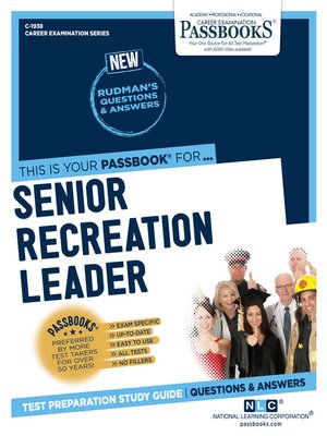cover image of Senior Recreation Leader